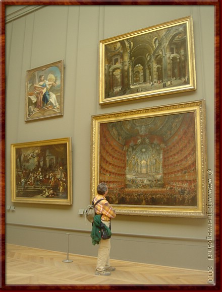 16  Parijs - Muse du Louvre - Volhangen maar, die muren - kunst zat!.JPG