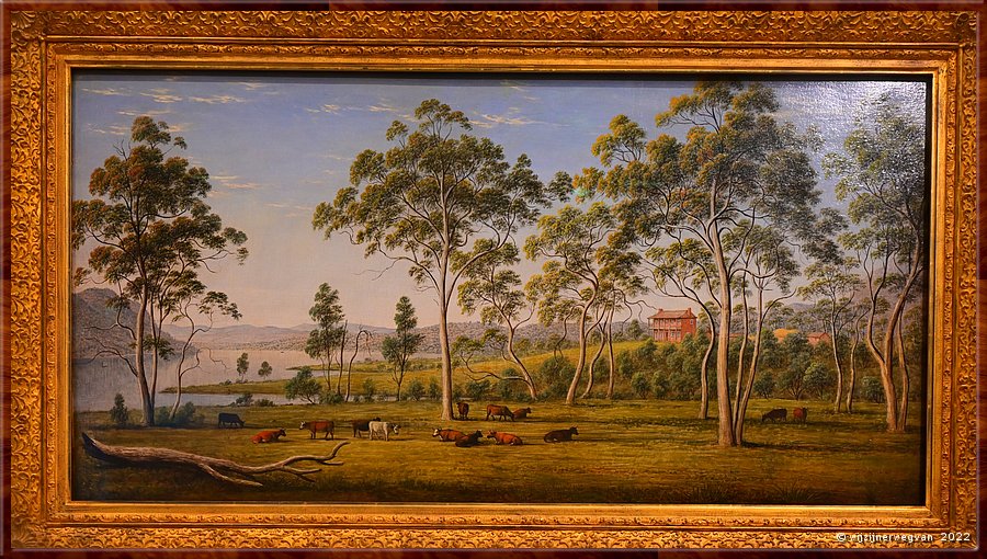 

Canberra - National Gallery
'Mr Robinson's house on the Derwent, Van Diemen's Land', John Glover (1838)  -  7/52