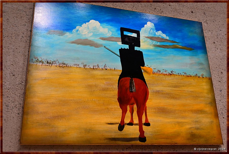 

Canberra - National Gallery
'Ned Kelly', Sidney Nolan (1947)
Bushranger Ned Kelly in his homemade armour.  -  38/71