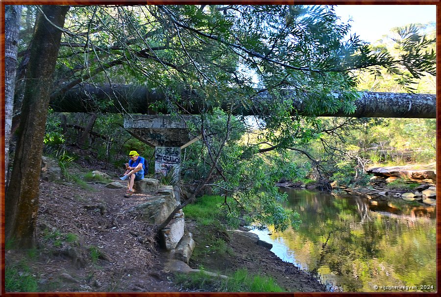 

Sydney, St Ives
Bungaroo Reserve
De waterpijpleiding overbrugt Middle Harbour Creek  -  23/25