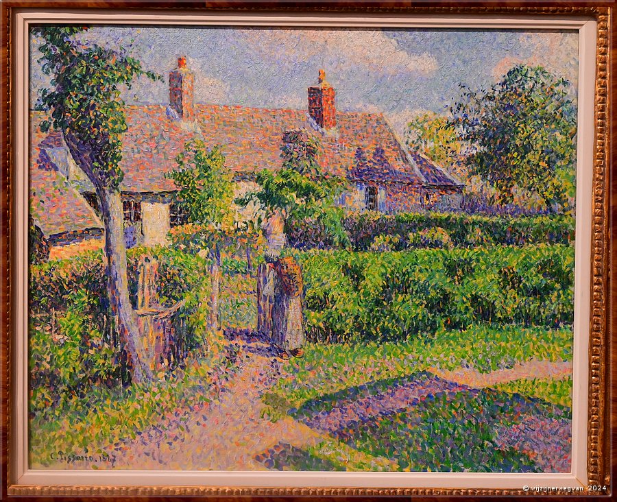 

Sydney, Art Gallery of New South Wales
'Peasants' houses, Eragny', Camille Pissarro (1887)  -  15/70