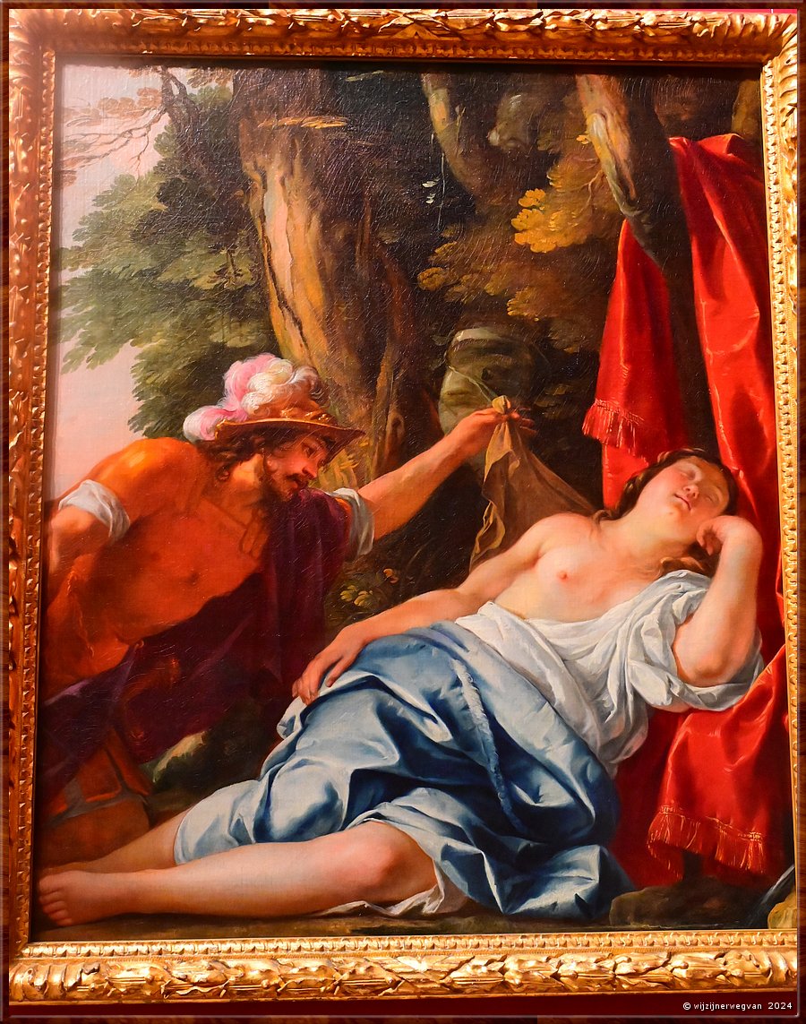 

Sydney, Art Gallery of New South Wales
'Mars and the vestal virgin', Jacques Blanchard (1637)
Een ontmoeting die zal leiden tot de geboorte van tweeling Romulus en Remus, de stichters van Rome.  -  38/70