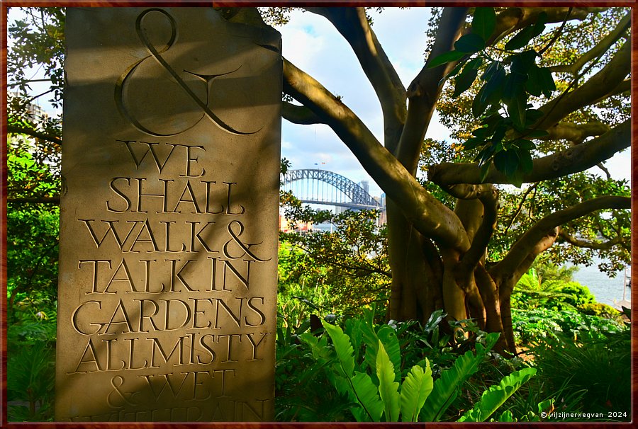 

Sydney, Wendy's Secret Garden
... & we shall walk & talk in gardens all misty & wet  -  34/49