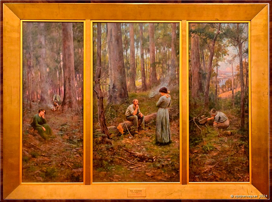 

Melbourne
National Gallery of Victoria Australia 
'The Pioneer', Frederick McCubbin (1904)  -  11/50