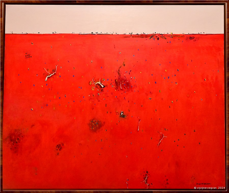 

Melbourne
National Gallery of Victoria Australia 
'Red landscape', Fred Williams (1981)  -  12/50