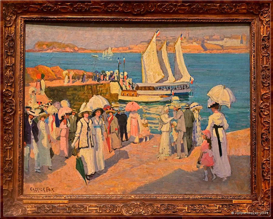 

Melbourne
National Gallery of Victoria Australia 
'The quay at Dinard', Ethel Carrick (1912)  -  24/50