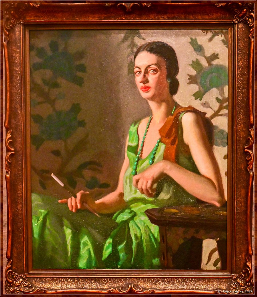 

Melbourne
National Gallery of Victoria Australia 
'Portrait of a woman in a green dress', Constance Stokes (1930)  -  31/50