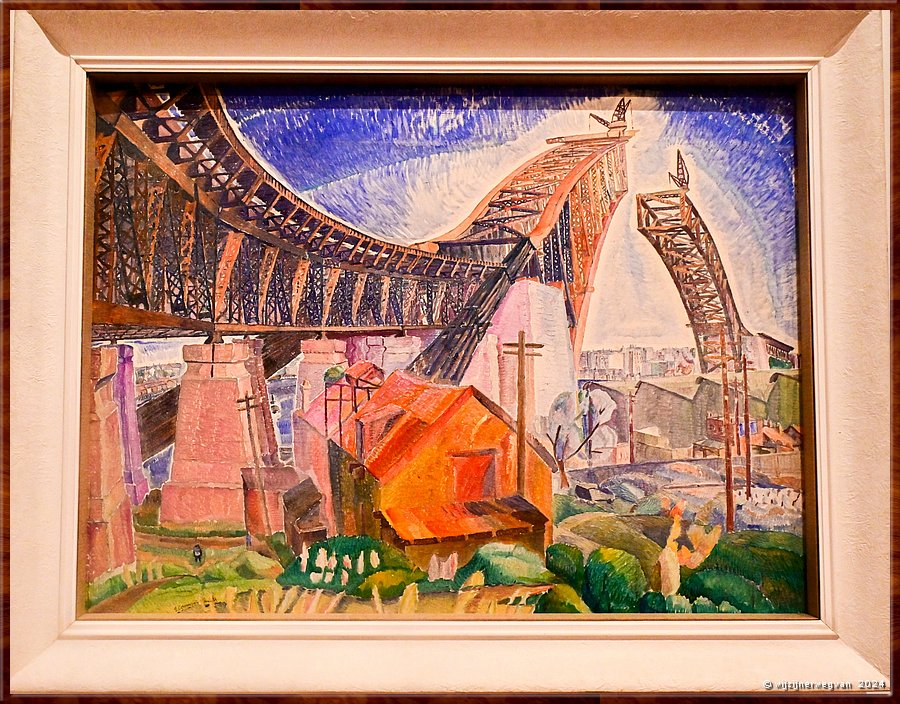 

Melbourne
National Gallery of Victoria Australia 
'The Bridge in-curve', Grace Crossington Smith (1930)
Sydney Harbour Bridge  -  32/50