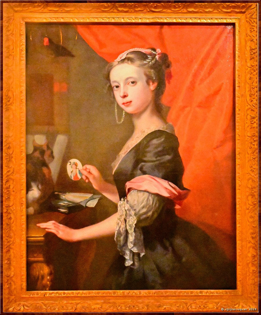 

Melbourne
National Gallery of Victoria International
'Susanna Highmore', Joseph Highmore (1745)
Portret van zijn dochter Susanna, die van dieren hield, 
vergezeld van twee katten een een papegaai  -  20/78