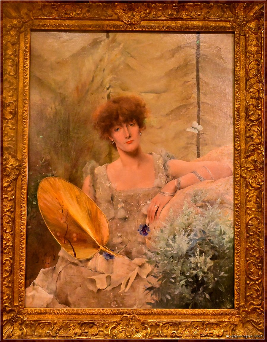 

Melbourne
National Gallery of Victoria International
Fdora (Portrait of Sarah Bernhardt), Alfred Stevens (1882)
Sara Bernhardt speelde de Russische prinses Fdora Romazoff in Sardous toneelstuk Fdora  -  60/78