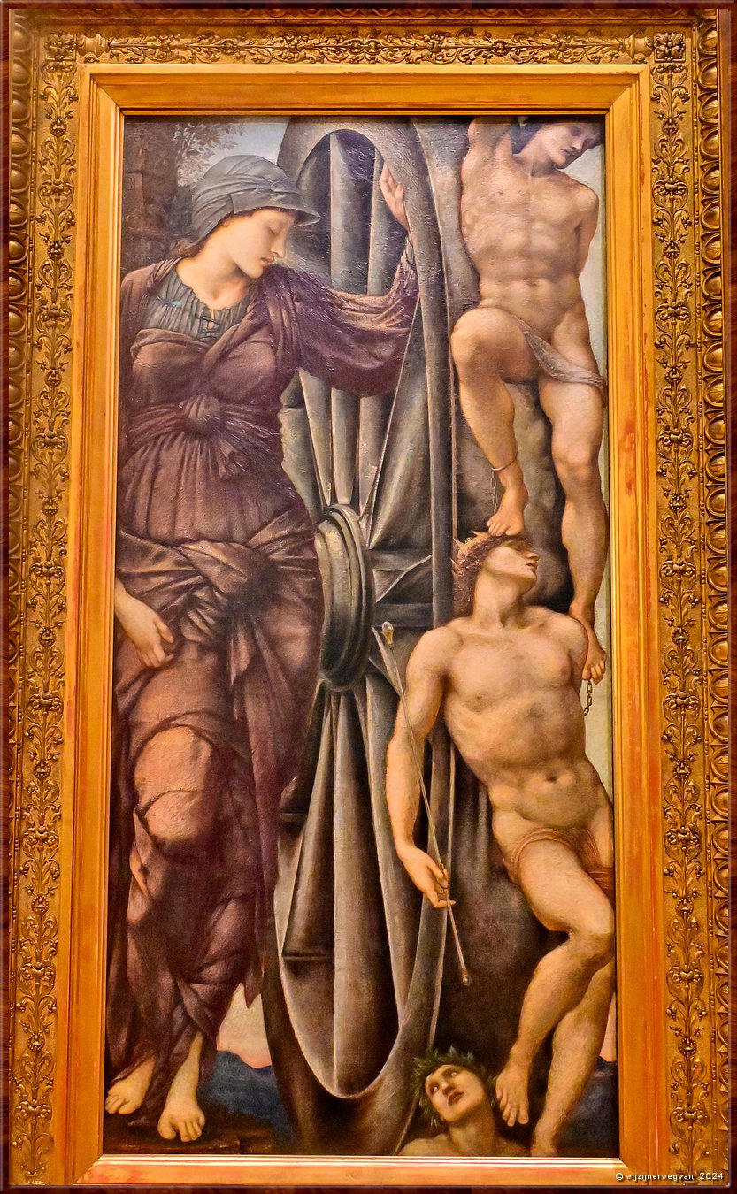 

Melbourne
National Gallery of Victoria International
The wheel of fortune, Edward Burne-Jones (1885)
Vrouwe Fortuna en haar onverbiddelijke rad van fortuin  -  65/78