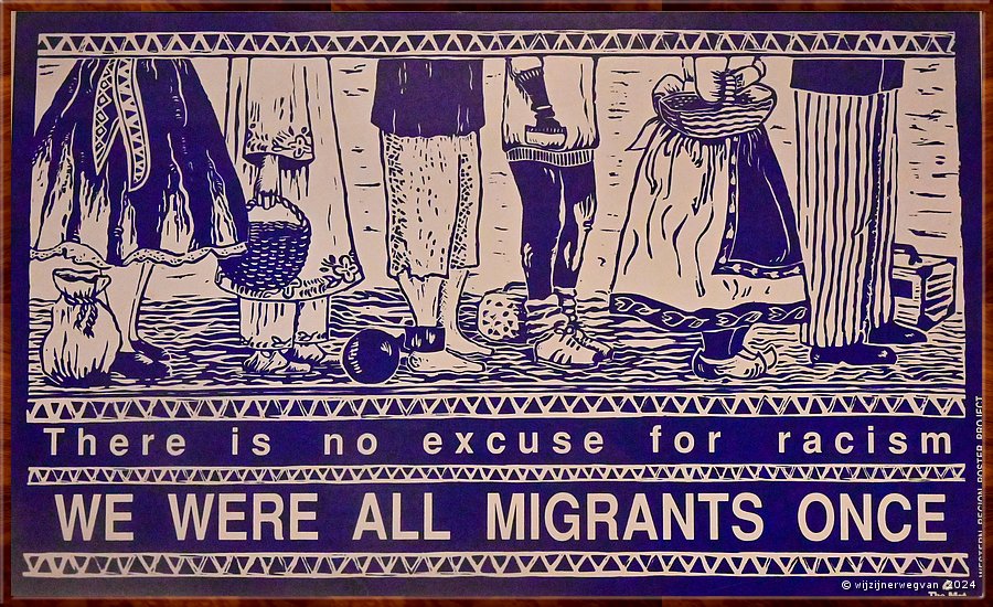 

Melbourne 
State Library
We were all migrants once, Shiels, Lindsay, Meddenbach (1990) 
There is no excuse for racism  -  52/86