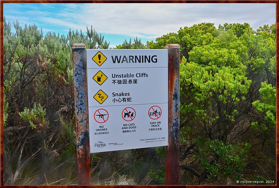 

Port Campbell National Park
Loch Ard Gorge 
Shipwreck Walk
Het verhaal van Tom en Eva ...  -  12/32