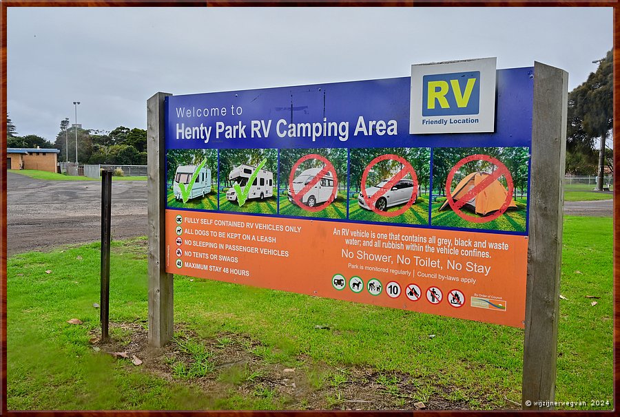 

Portland
Henty Park RV Camping Area  -  33/33