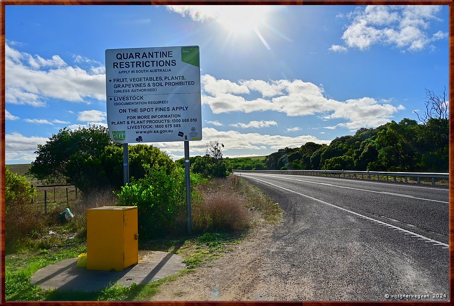 

South Australia
Hier geen groenten of fruit invoeren!  -  20/25