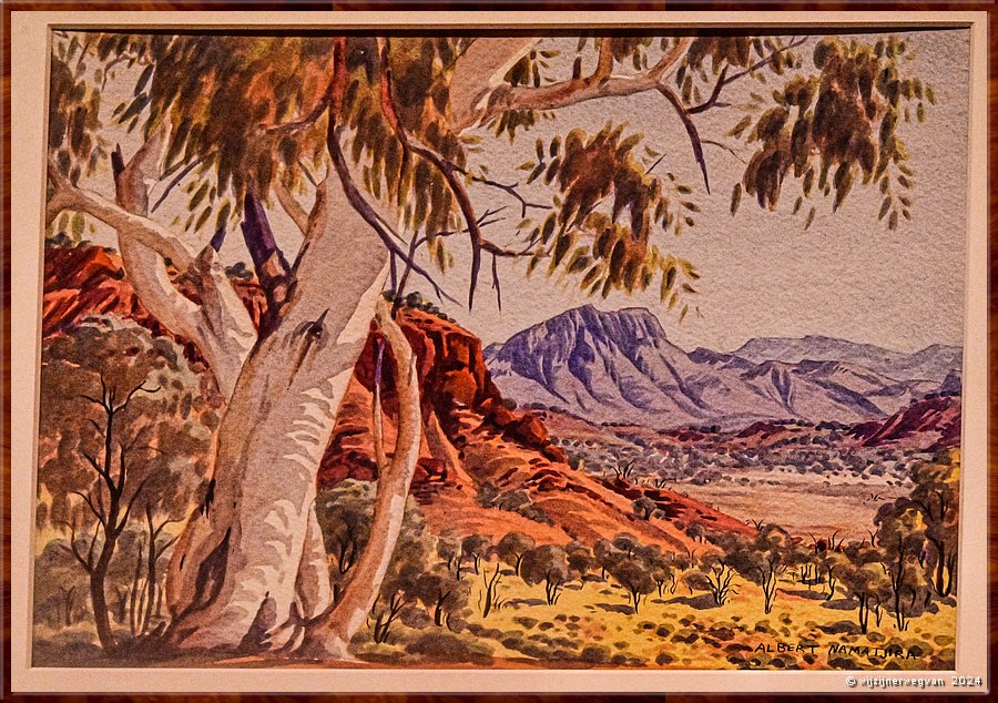 

Adelaide
Art Gallery of South Australia
Other side of Rungutrjirpa (Simsons Gap), Northern Territory, Albert Namatjira  (1950s)  -  39/90