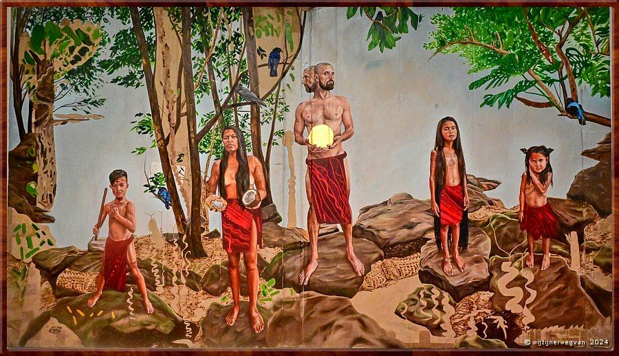 

Adelaide
Art Gallery of South Australia
Sa Simula (In the Beginning), Marikit Santiago 2024 
Haar familie afgebeeld als oude Tagalog-goden 
met verwijzingen naar de Griekse en Romeinse mythologie  -  42/90