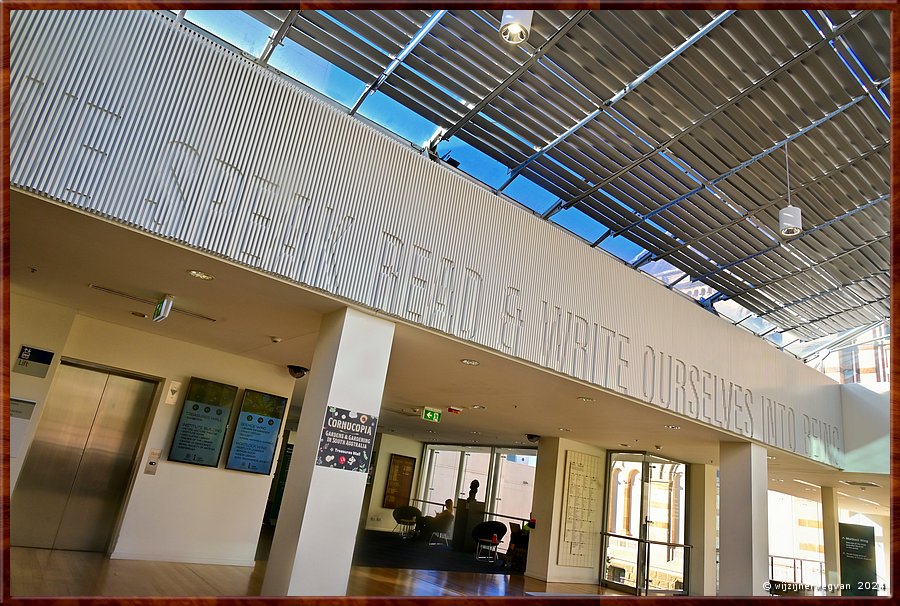 

Adelaide
State Library of South Australia
We speak, read & write ourselves into being  -  52/71