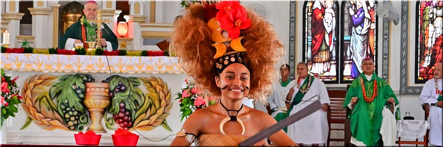 15 feb 2026
Apia (Samoa)
Immaculate Conception Cathedral (2014)
Samoaanse zondagsmis 
met Miss Samoa 2024