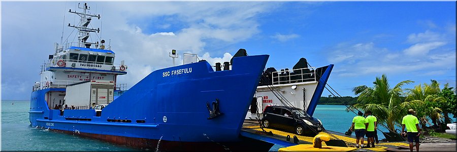 18 feb 2026
Met vrachtschip van Salelologa (Savai'i) naar Muliffanua (Upolu)
Boarding
