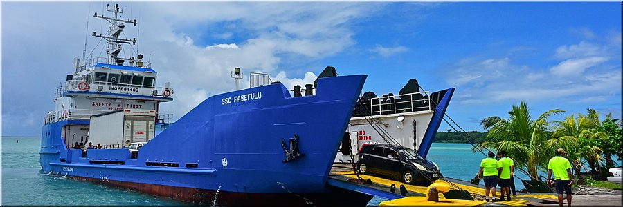 21 feb 2026
Met vrachtschip van Salelologa (Savai'i) naar Muliffanua (Upolu)
Boarding