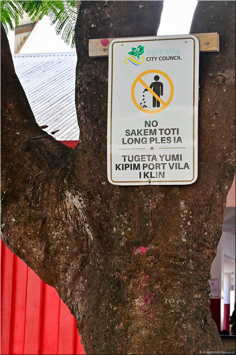 1 april 2026
Port Vila (Vanuatu)
Taalles Bislama:
Together you and me keep Port Vila clean
Simpel toch?