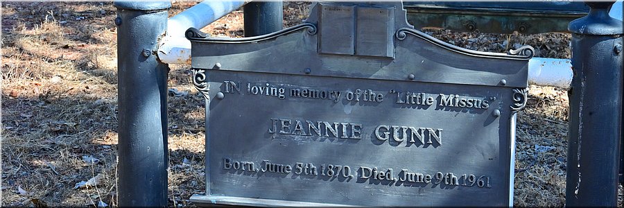 26 juni 2026
Mataranka
Elsey Cemetery
Graf van Jeannie Gunn
Auteur van 'We of the Never-Never'