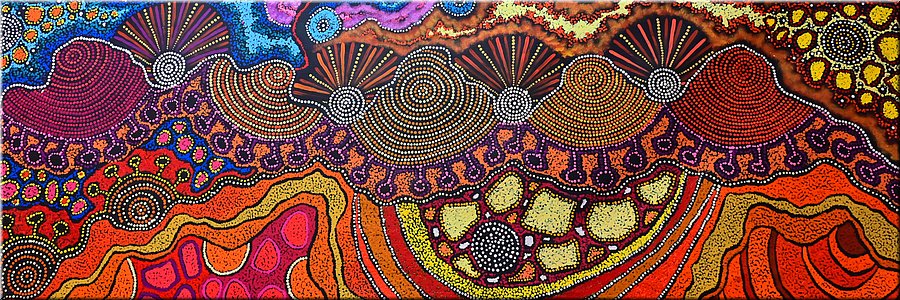 14 Augustus 2026
Kununurra
Artlandisch Art Gallery
'My Country', Danien en Ylipi Marks