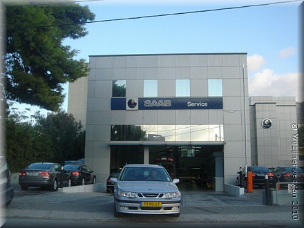 Saab-garage in Athene
